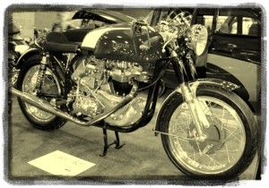 Old Vintage Style Of Motorcyle